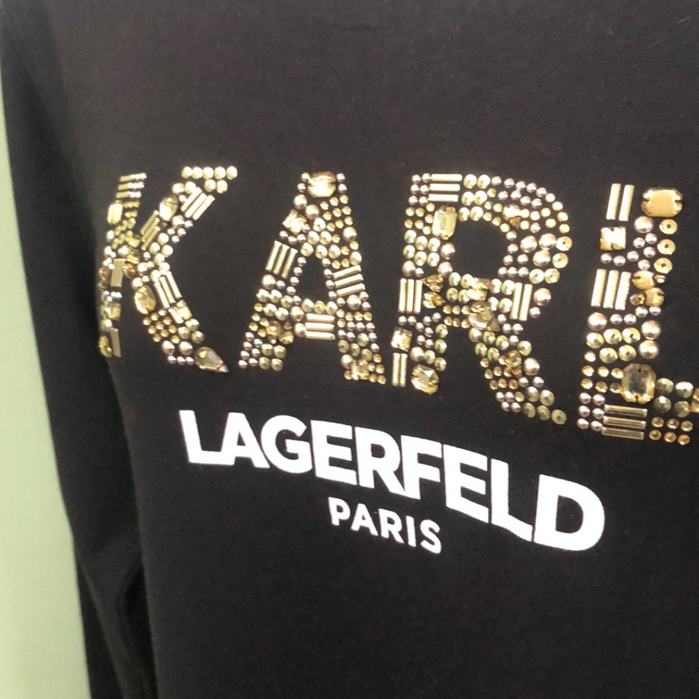 Karl Lagerfeld Paris Women's Long-Sleeve Shirt, L - Picture 3 of 11
